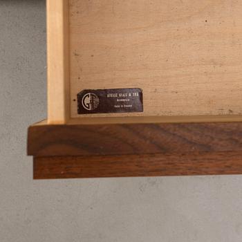 Hall furniture 2 pcs Glass & Wood Hovmantorp 1970s model 7009.