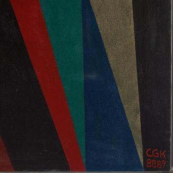 C Göran Karlsson, tempera on canvas, signed and dated 88-89.