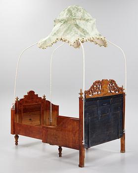 A Bed, second half of the 19th Century, and a Canopy.