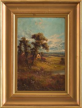 J.B MEAD, olja på duk. Signerad och daterad 1911.