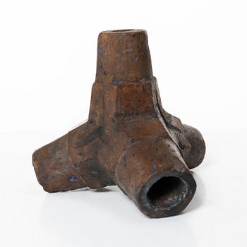 A 'caltrop' candlestick, Southern Sweden, 18th/19th century.