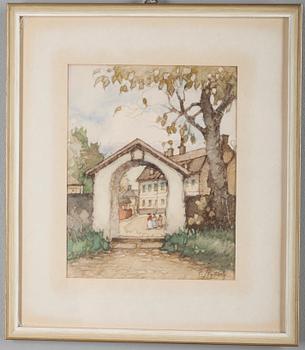 FRANS NYBERG, akvarell, signerad, otydlig datering.