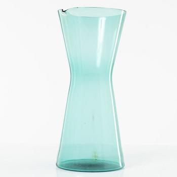 Kaj Franck, drinking glasses, 6 pcs, model 2744 and a pitcher, 1610, Nuutajärvi-Notsjö 1950s/60s.