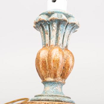 Table lamps, a pair, Baroque style, Paoletti, Florence Italy, second half of the 20th century.