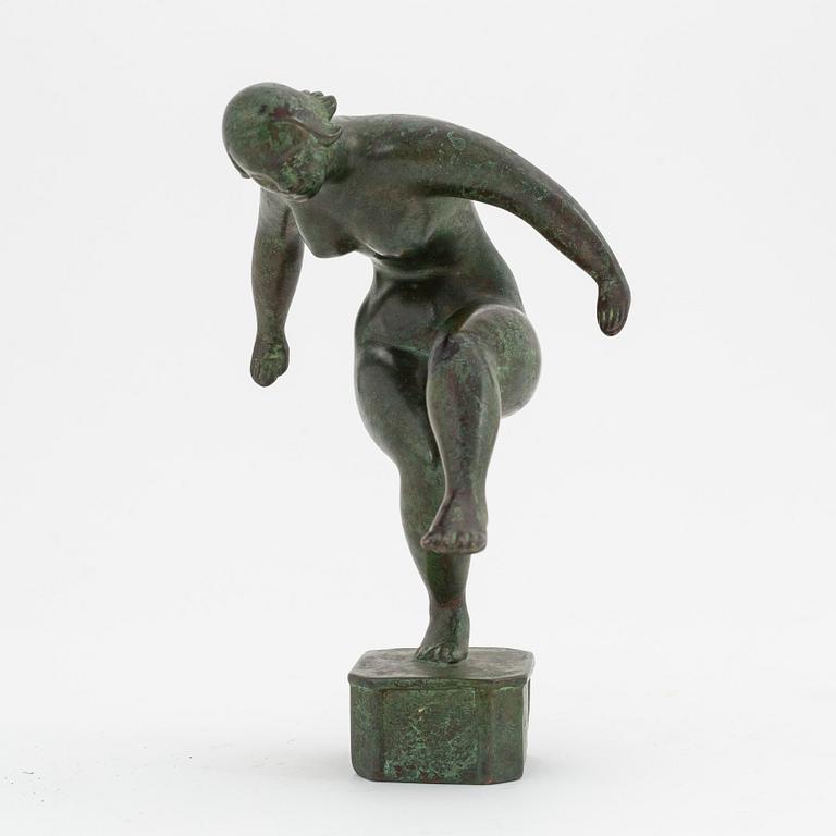 Nils Fougstedt, sculpture, bronze, signed.