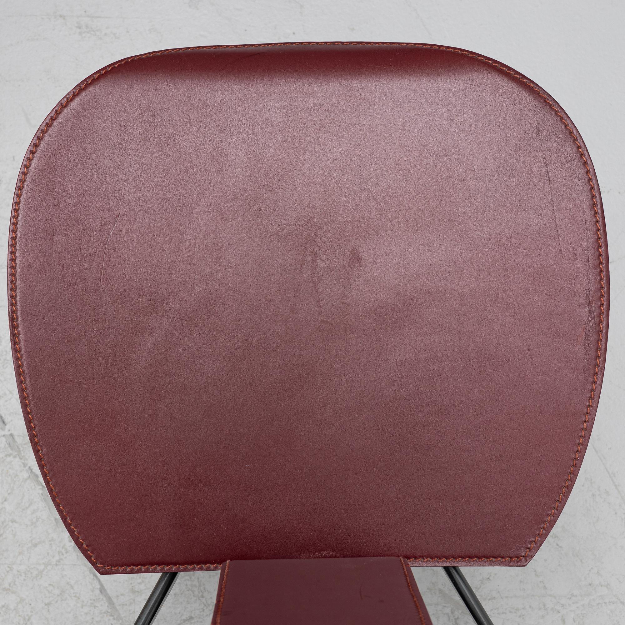 Achille Castiglioni, stolar, 6 st, "Irma", Zanotta, Italien.