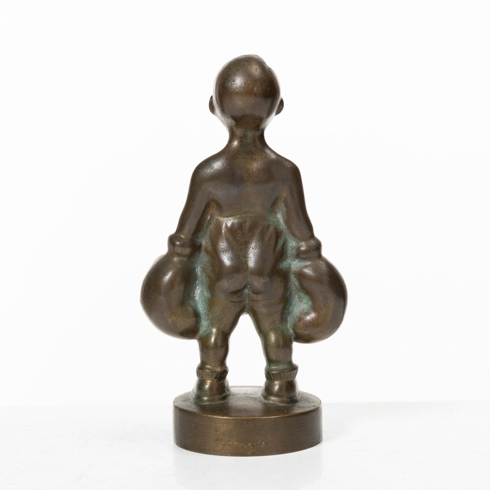 Hans Kongslev, figurin, brons, Tinos, Danmark.