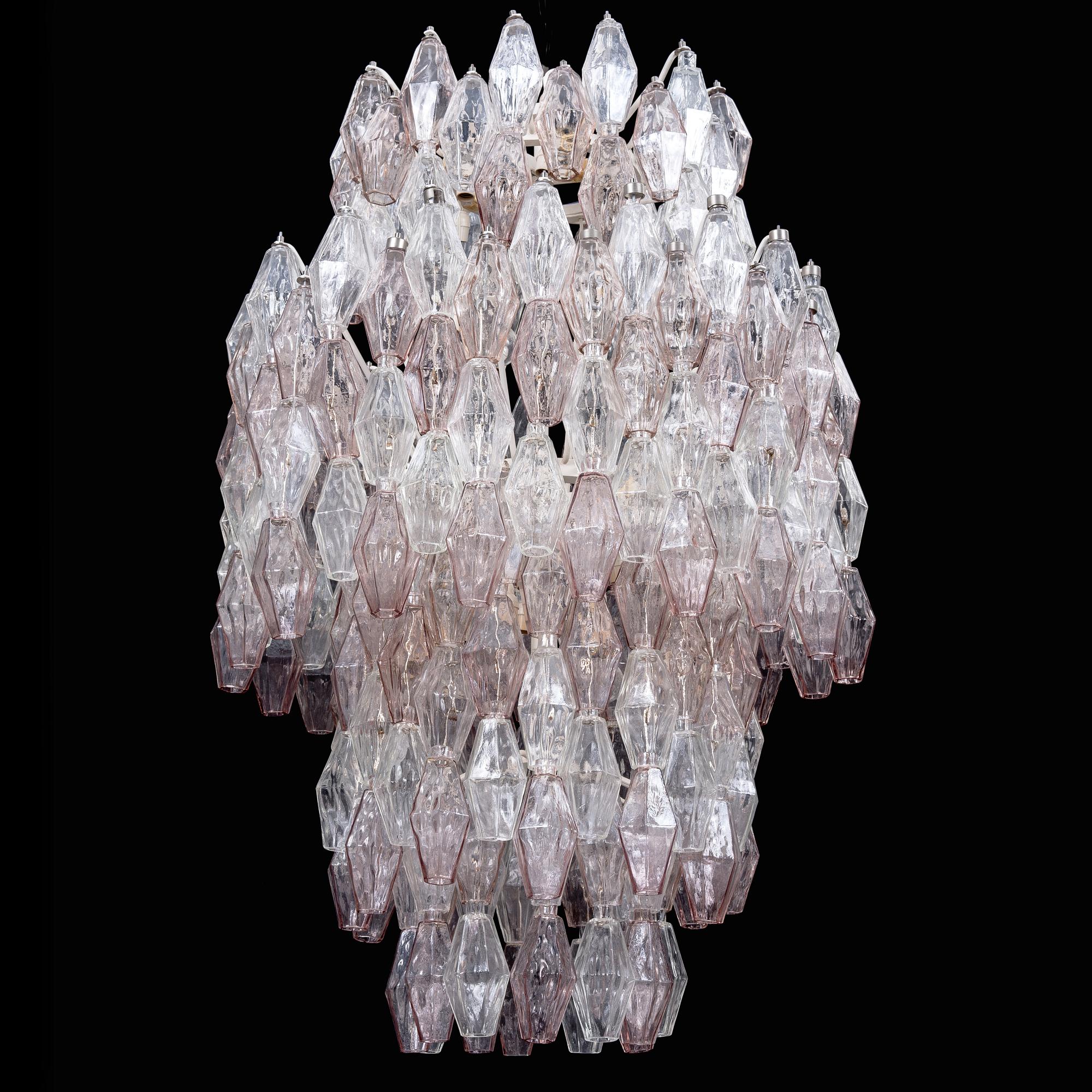 CARLO SCARPA, takkrona, Venini, 1900-talets mitt. Höjd ca 110 cm.