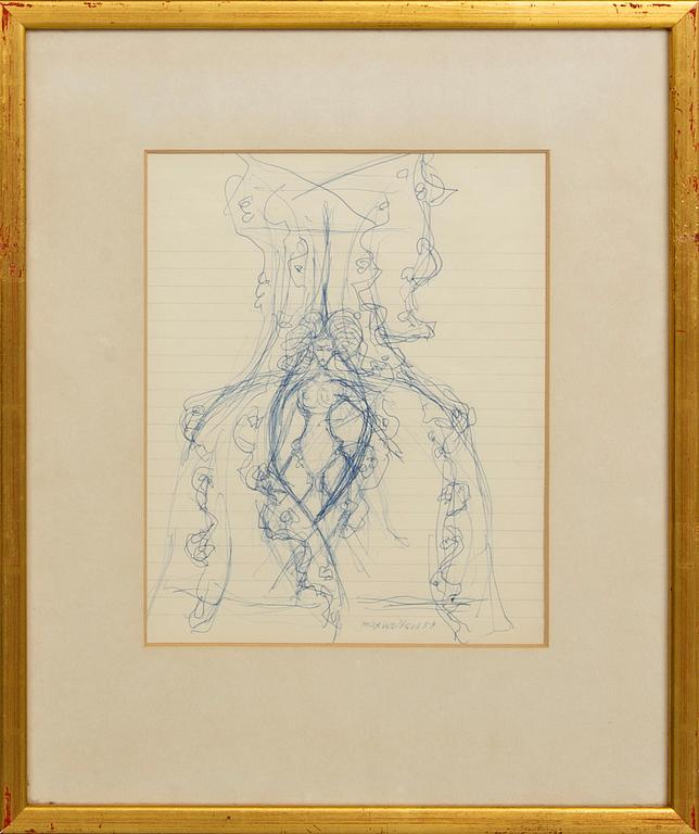 Max Walter Svanberg, ink signed and dated 59.