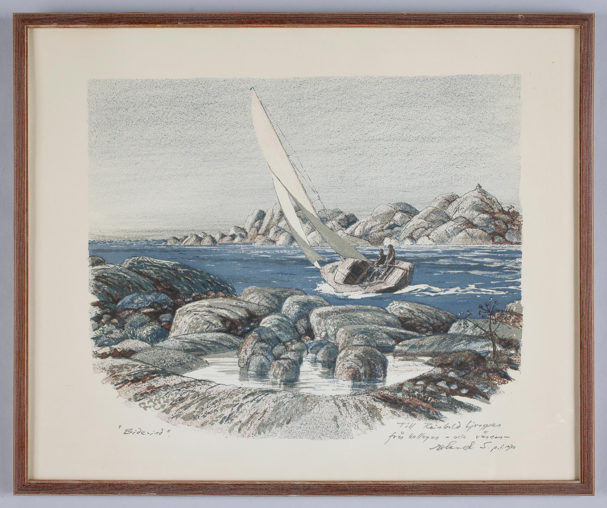 ROLAND SVENSSON, färglitografi, sign.