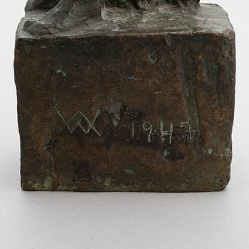 Wäinö Aaltonen, bronze, signed and dated 1947.