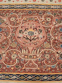 EMBROIDERY. Antique Rascht Embroidery. Persia (Iran). 107 x 123 cm.