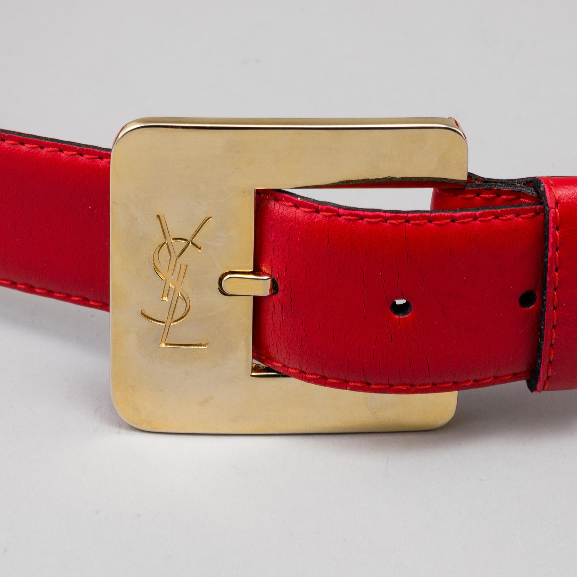 YVES SAINT LAURENT, skärp, storlek 90/36.
