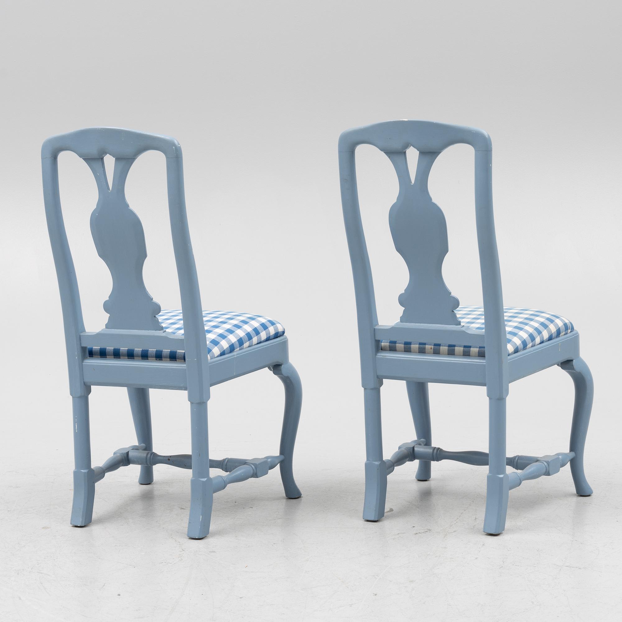 A five-piece Rococo style dining suite, circa 1900.