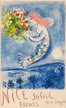 Marc Chagall, "La Baie des Anges" (Nice Soleil Fleurs)".