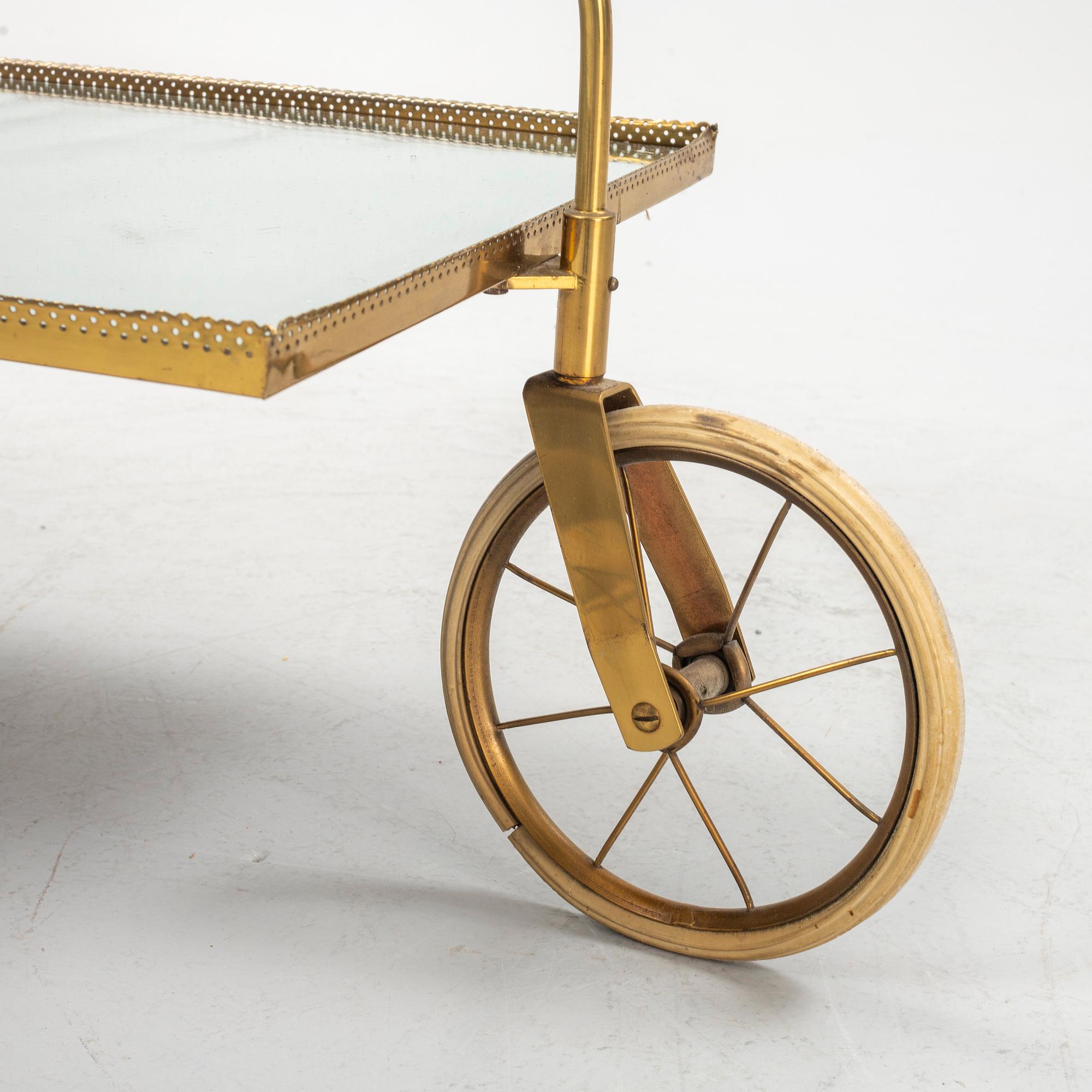 Josef Frank, serving cart, model 889, Firma Svensk Tenn, Sweden.