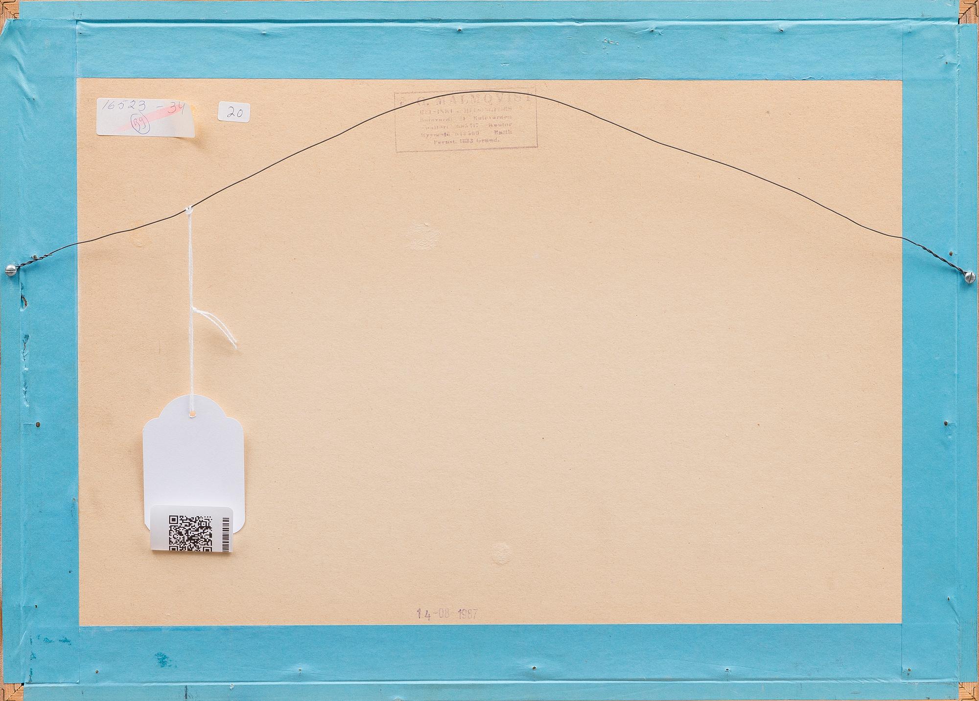 ILSE ACKERMANN, mixed media on board, signed and dated -76.