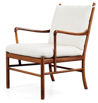 91. An Ole Wanscher palisander 'Colonial Chair', PJ 149, by Poul Jeppesen, Denmark.