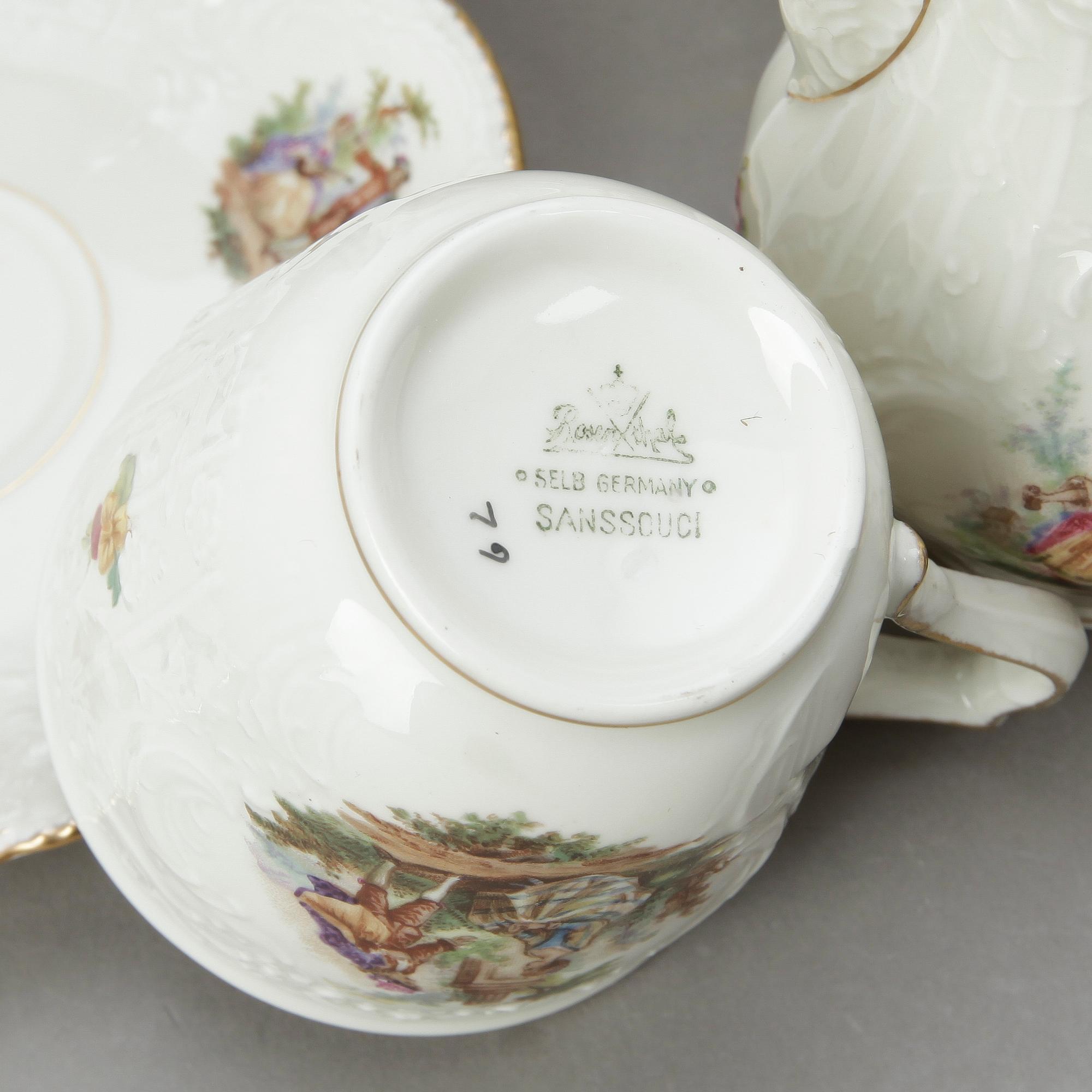 KAFFESERVIS, 20 delar, "Sanssouci", Rosenthal.