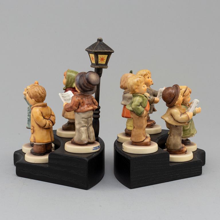 FIGURINER, 9 st, porslin, M J Hummel, Goebel, tidigt 2000-tal.