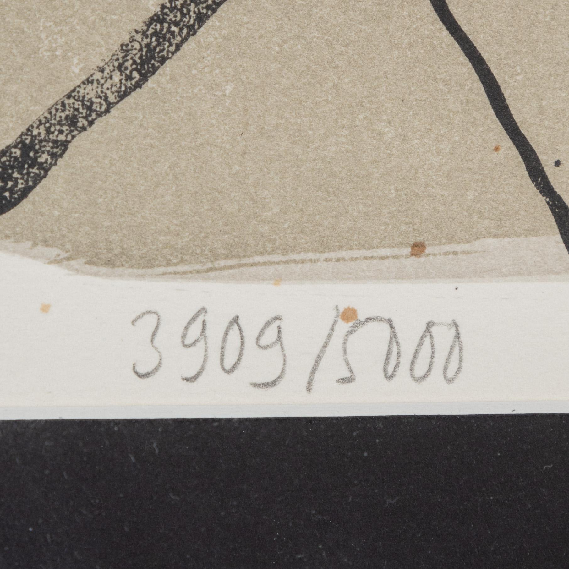 Madeleine Pyk, färglitografi, 1994, signerad 3909/5000.
