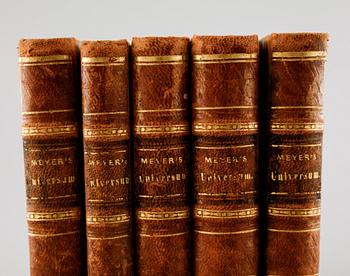 Five volumes of Meyer's Universum, 1835-38.