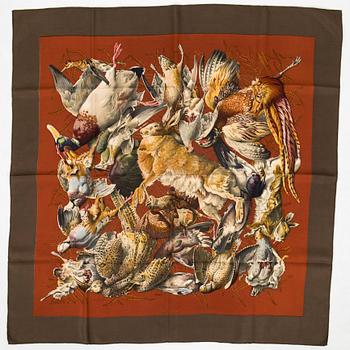 Hermès, scarf, "Gibiers".