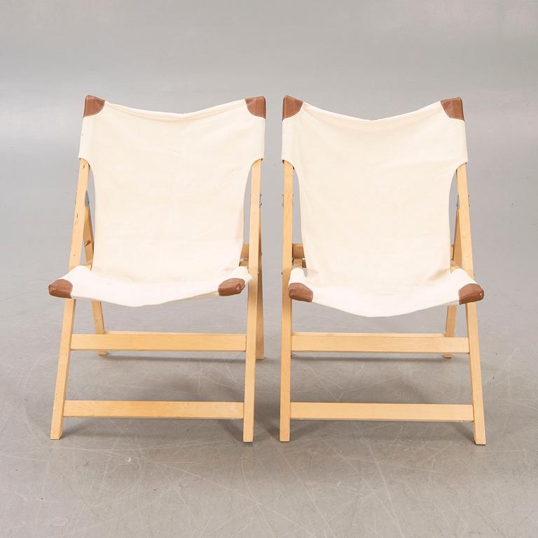 A pair of folding chairs from IKEA around 2000.