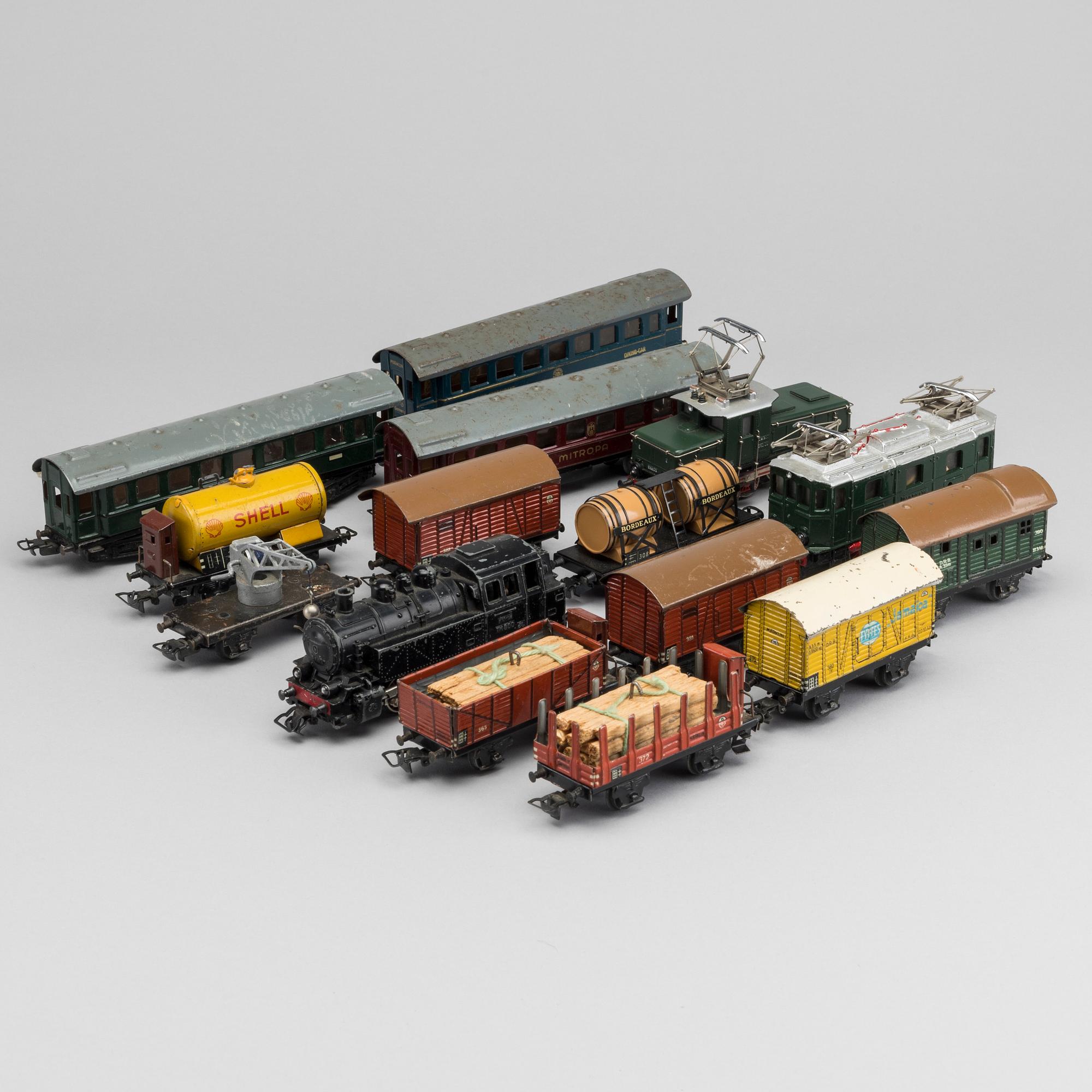 MÄRKLIN, SAMLING LOK OCH VAGNAR, 1940-50-tal.