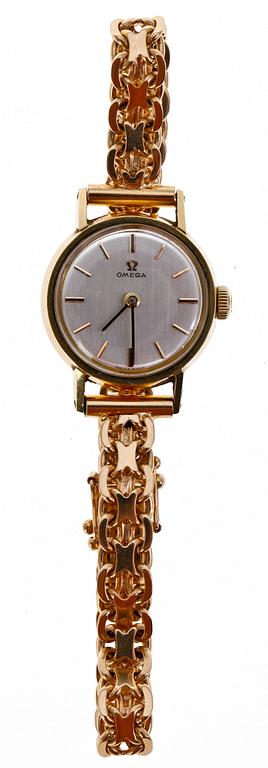 LADIES WRIST WATCH, Omega, 18 K gold.
