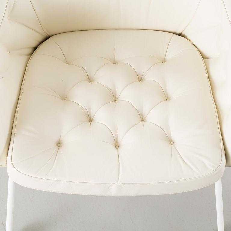 Six "Mirja" armchairs, designed by Bruno Mathsson for Bruno Mathsson International, dated 2001.