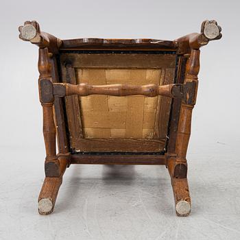 A pair of Late Baroque Chairs, a. mid-18th century.