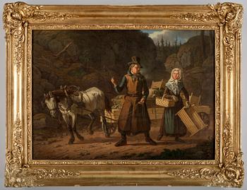 CARL ANDREAS DAHLSTRÖM, olja på duk, monogramsign o dat 1852.