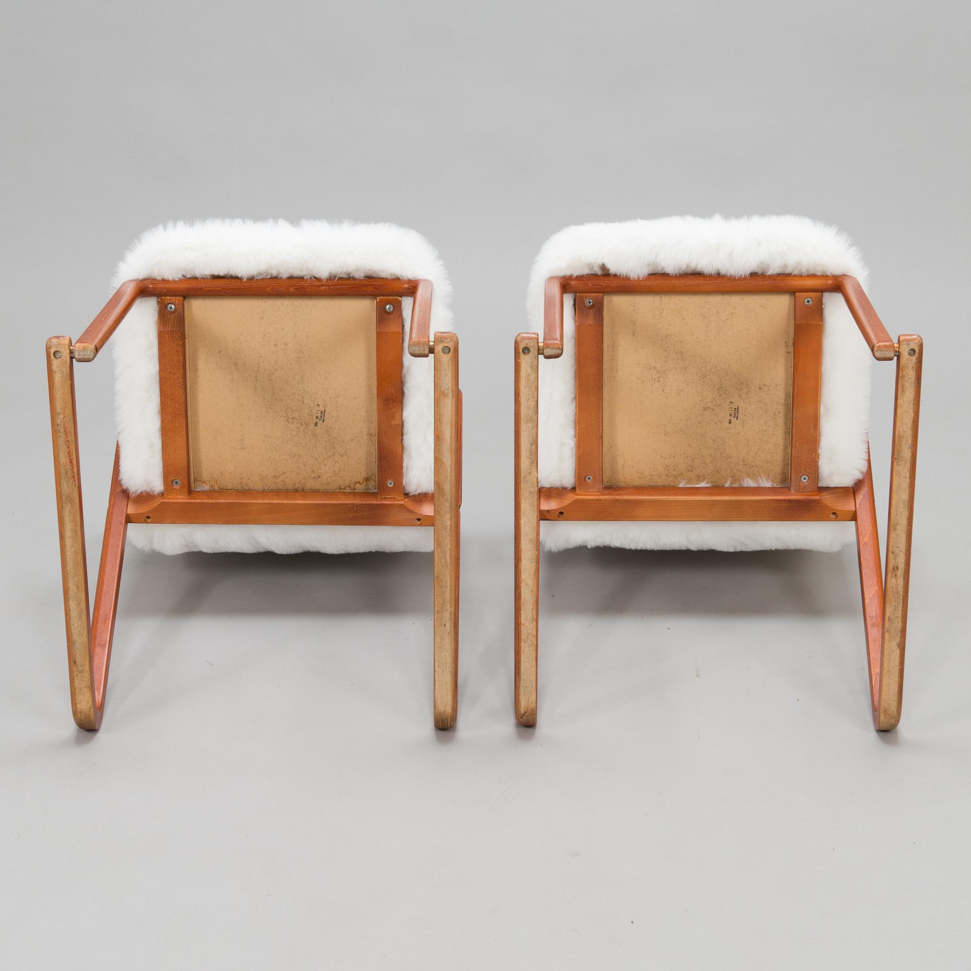 A pair of late 20th century chairs for TUA Möbler Tibro.