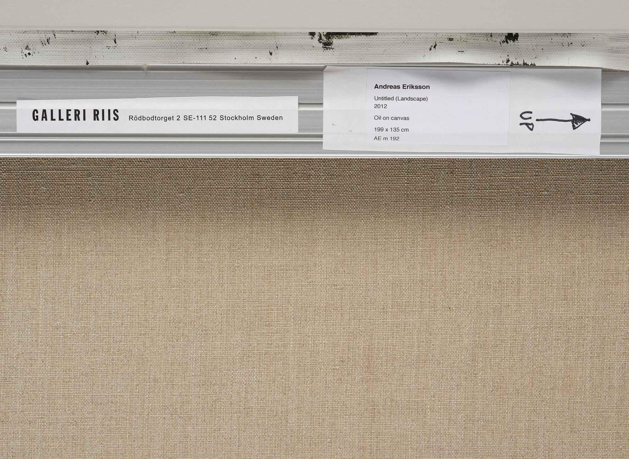 Andreas Eriksson, "Untitled (landscape)".