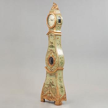 A Swedish Rococo 18th century longcase clock by Johan Fredman,