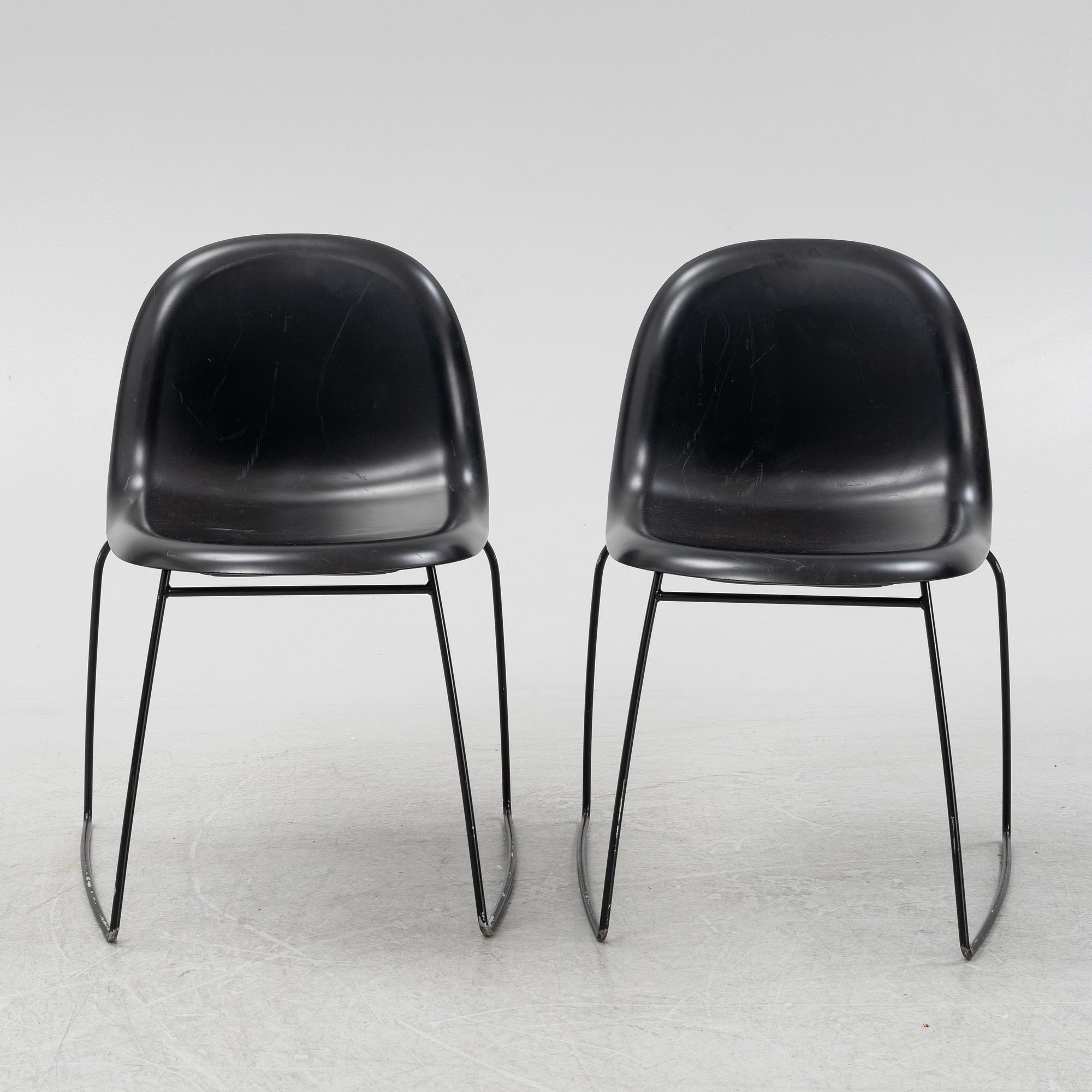 Komplot, stolar, ett par, "3D Dining chair", Gubi.