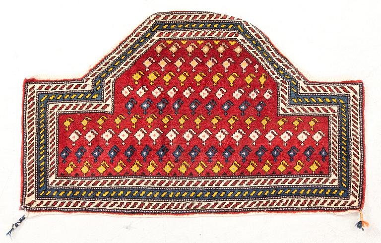 Sadelväska (framsida) Shiraz Kashgai old 60x101 cm.