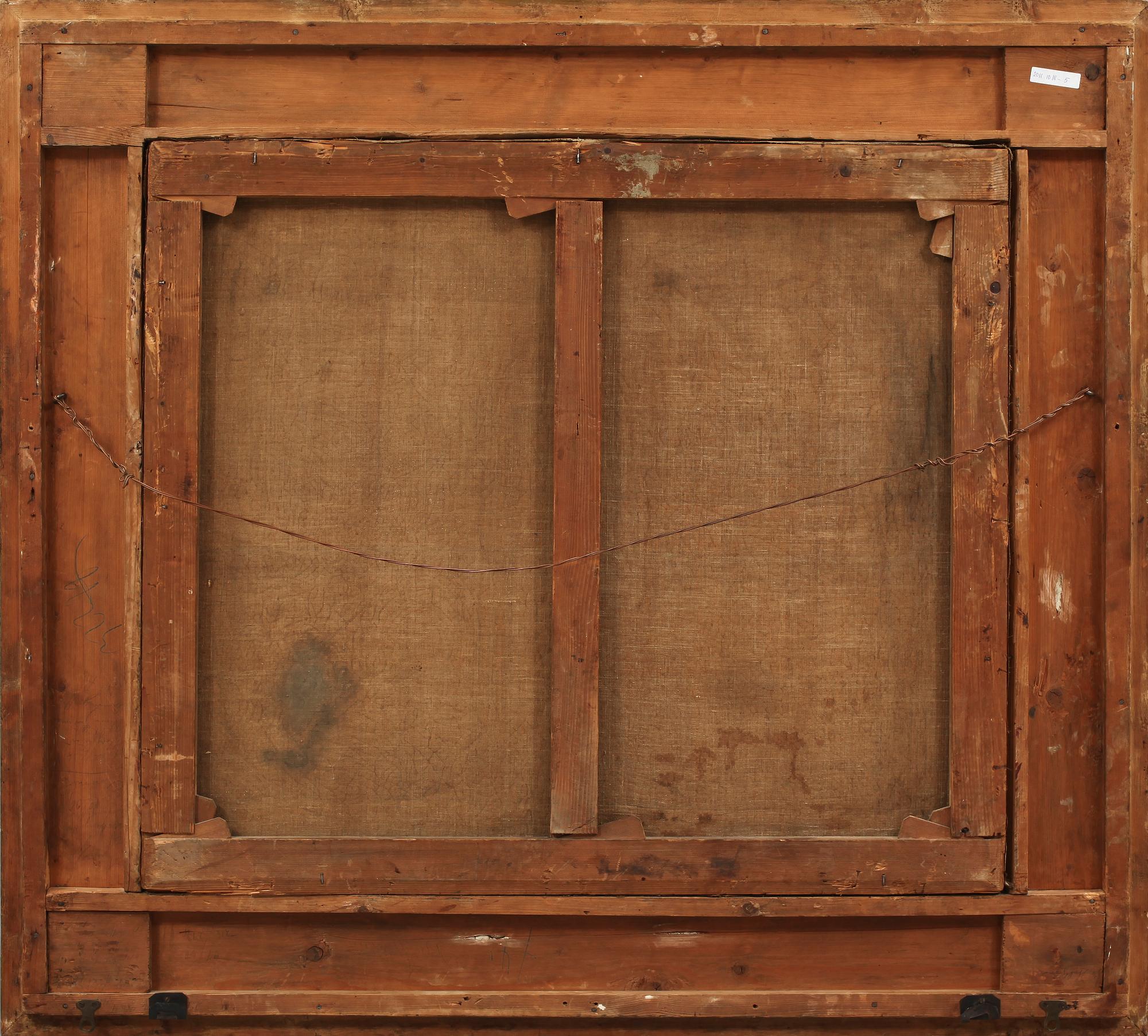 OKÄND KONSTNÄR, olja på duk, sign, 1800-talets sista kvartal.