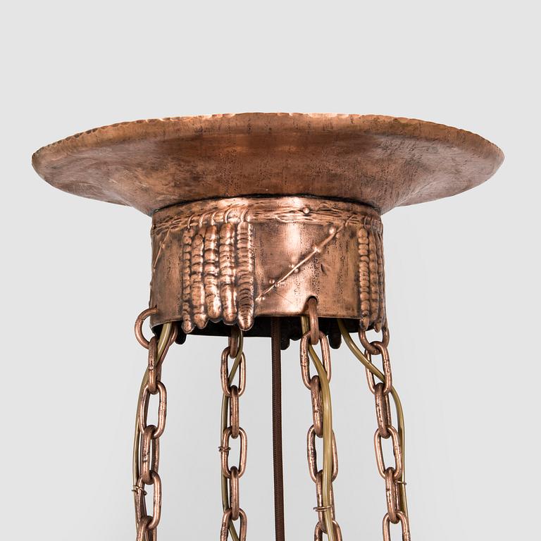an early 20th century chandelier.