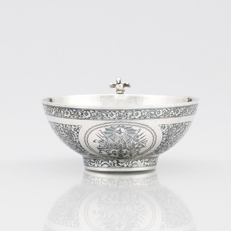 Skål/kopp, silver, Van, Osmanska riket / Armenien, omkring 1890-1910.