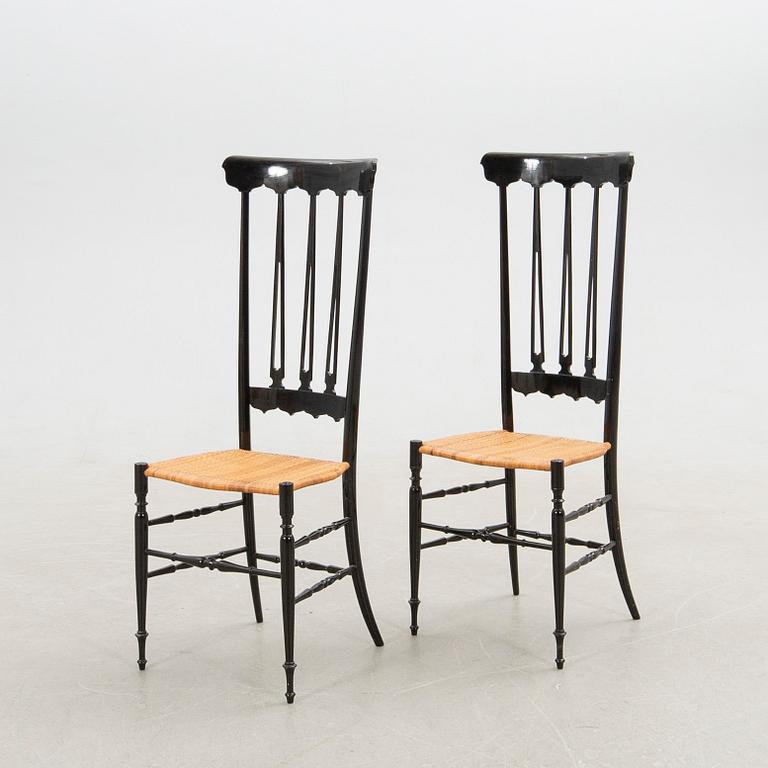 Guido Chiappe, stolar, ett par, "Chiavari", Italien, 1950-tal.