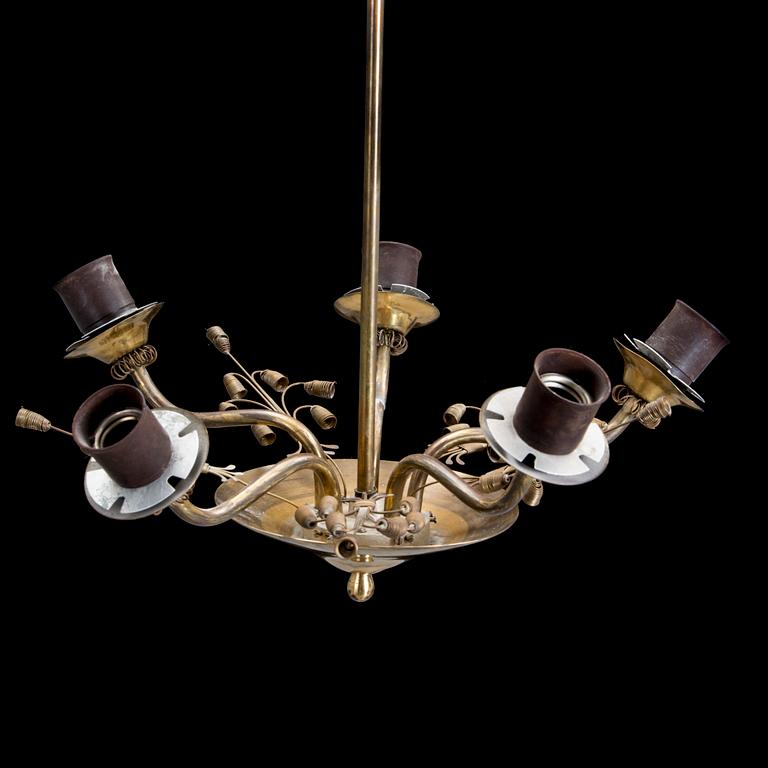 TAKLAMPA, 1930-tal. Höjd 84 cm.