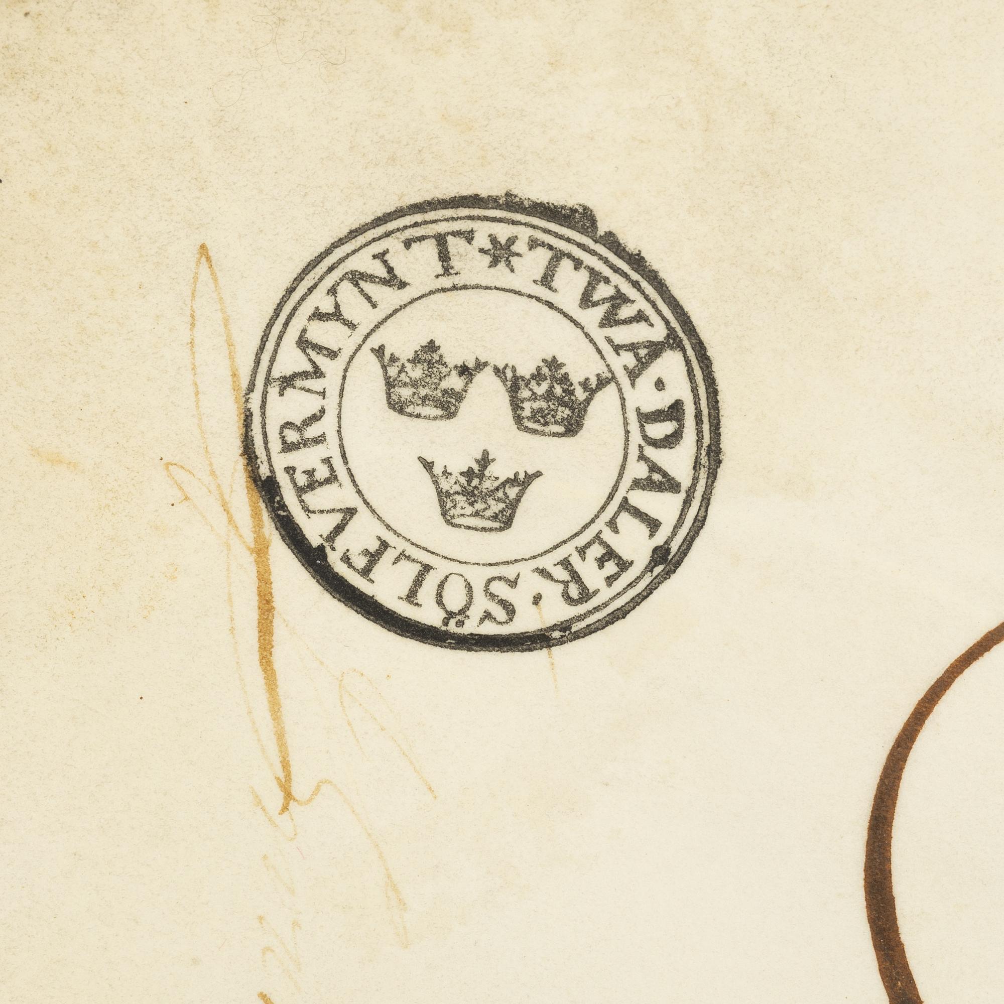 A bank document concerning loans between the merchant Berendt von Bergen and Riksens Ständers Banco, dated 1688.