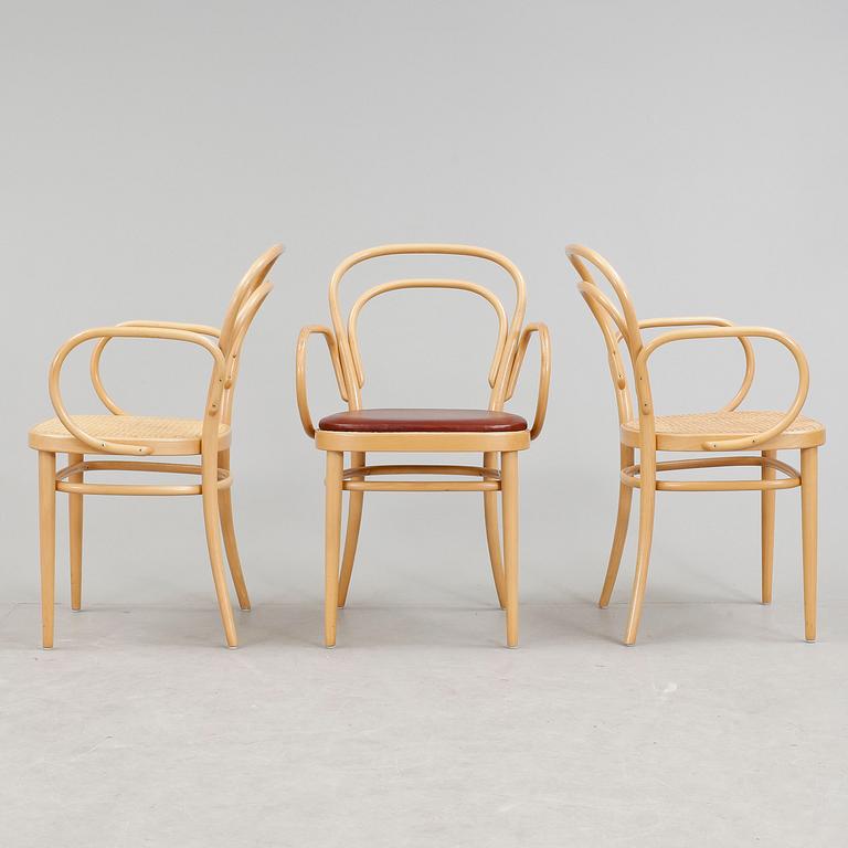 KARMSTOLAR, 3 st, Thonet, 1980-tal.