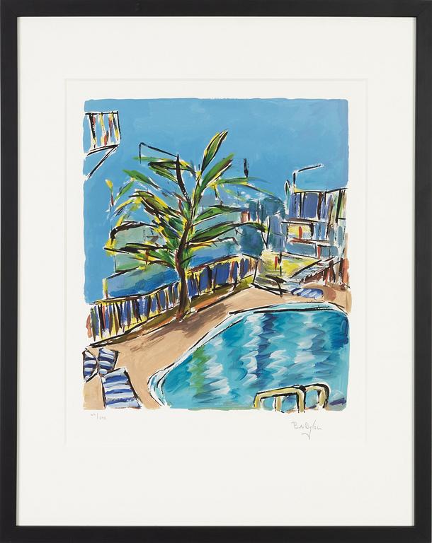 Bob Dylan, giclée, signerad och numrerad 49/295.