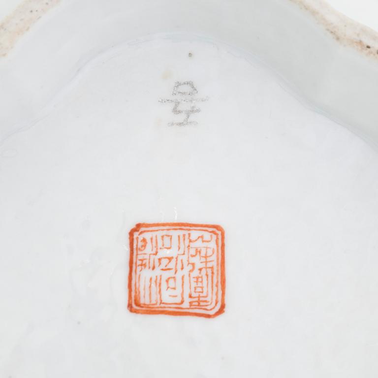 Skålar, 2 st, porslin, Kina 1800-tal.