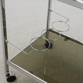 A serving trolley, 1980s.