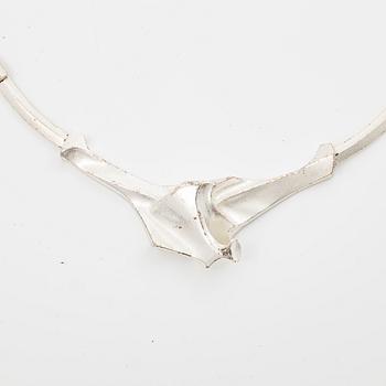 Lapponia, necklace, sterling silver, design probably by Björn Weckström, Finland, 1990.