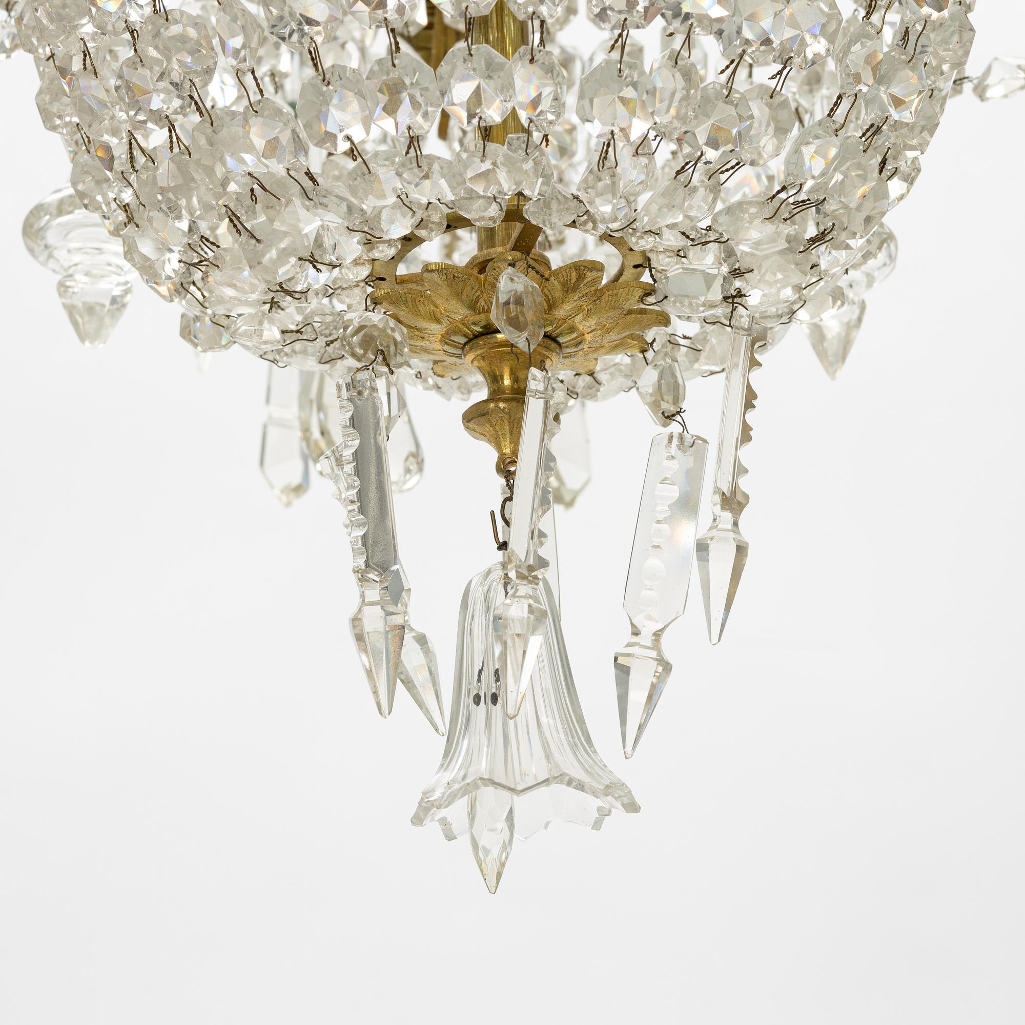 Ljuskrona, oskariansk, 1800-talets slut.